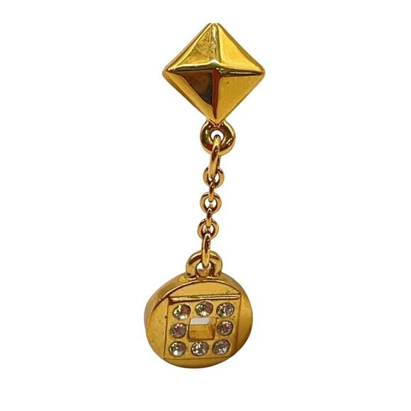 Givenchy Rhinestone x Metal Gold Necklace and Earrings - Picture 9 of 14